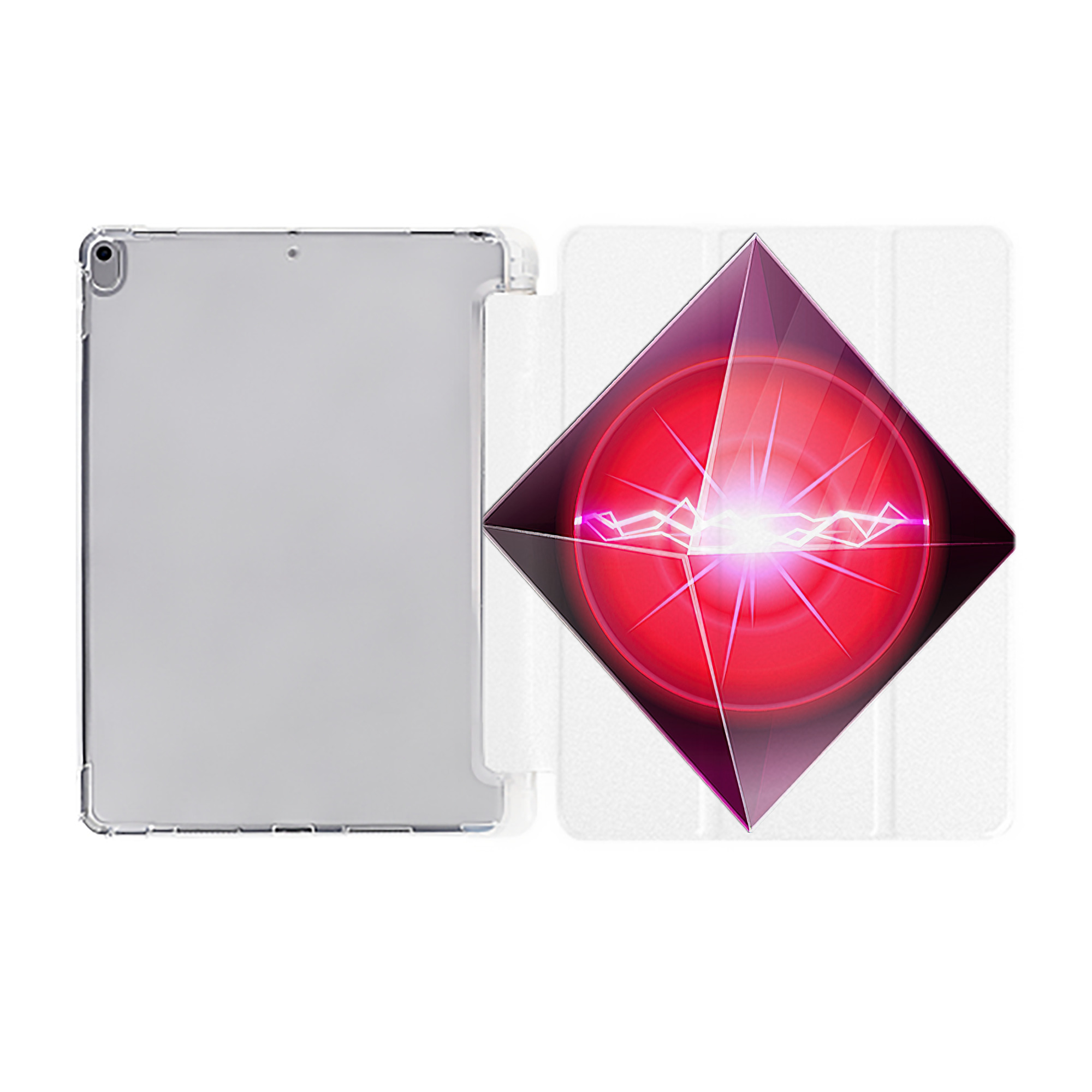 （画像用） 遊☆戯☆王 Yu-Gi-Oh! IPad ケース ペン収納付き 三つ折りスタンド PUレザー×シリコン 対応機種9.5/10.5/10.9インチ